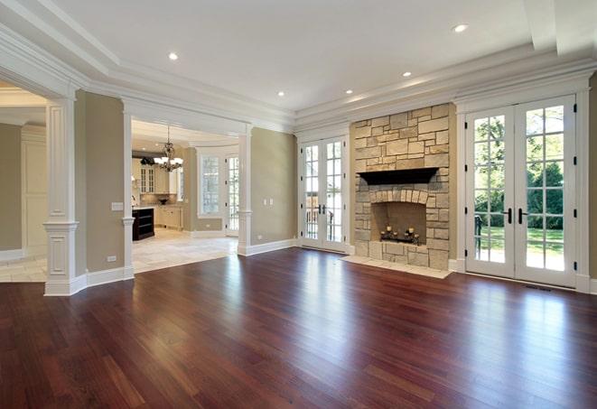 modern home interior with durable hardwood floors